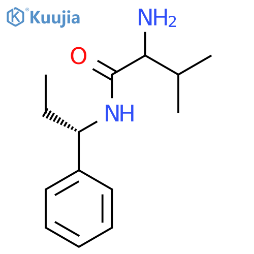 2-Amino-3-methyl-N-[(1S)-1-phenylpropyl]butanamide structure
