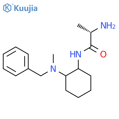(S)-2-Amino-N-[2-(benzyl-methyl-amino)-cyclohexyl]-propionamide structure