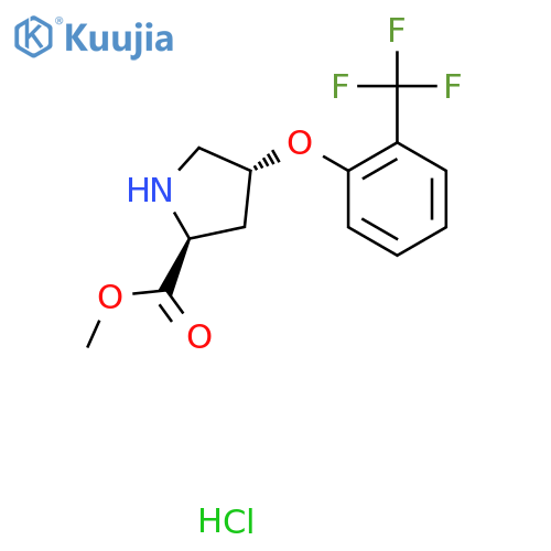 Methyl (2S,4S)-4-2-(Trifluoromethyl)phenoxy-2-pyrrolidinecarboxylate Hydrochloride structure