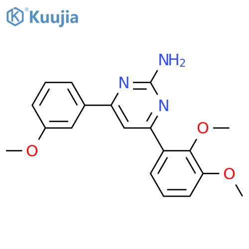 4-(2,3-dimethoxyphenyl)-6-(3-methoxyphenyl)pyrimidin-2-amine structure