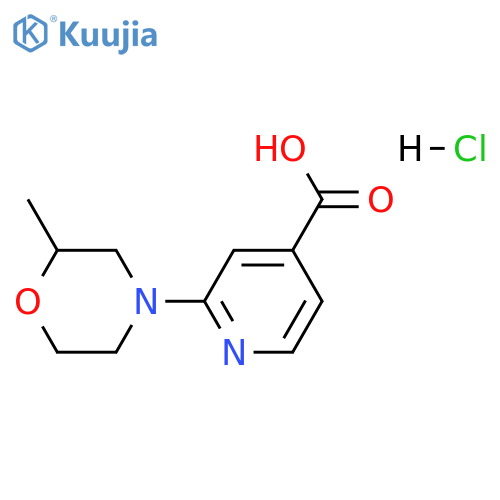 2-(2-methylmorpholin-4-yl)pyridine-4-carboxylic acid;hydrochloride structure