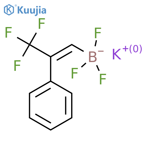 Potassium trifluoro(3,3,3-trifluoro-2-phenylprop-1-en-1-yl)boranuide structure