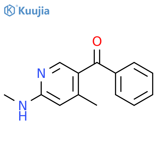(4-Methyl-6-methylamino-pyridin-3-yl)-phenyl-methanone structure
