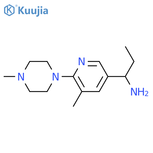 1-[5-Methyl-6-(4-methyl-piperazin-1-yl)-pyridin-3-yl]-propylamine structure