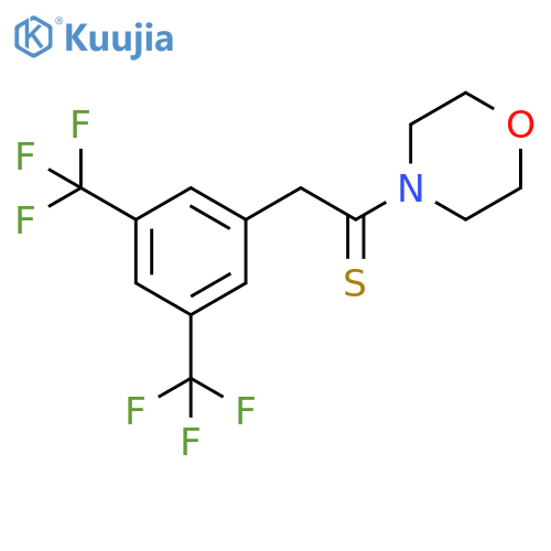 Ethanethione, 2-[3,5-bis(trifluoromethyl)phenyl]-1-(4-morpholinyl)- structure