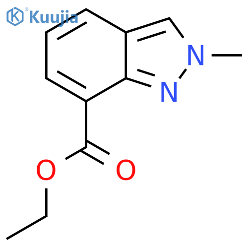 Ethyl 2-methyl-2H-indazole-7-carboxylate structure