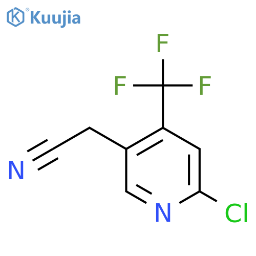 2-Chloro-4-(trifluoromethyl)pyridine-5-acetonitrile structure