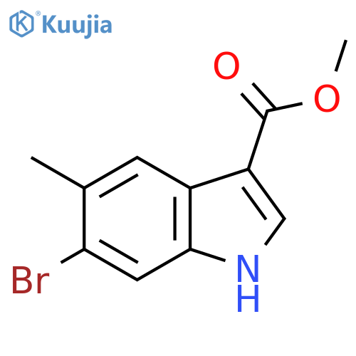Methyl6-Bromo-5-methylindole-3-carboxylate structure
