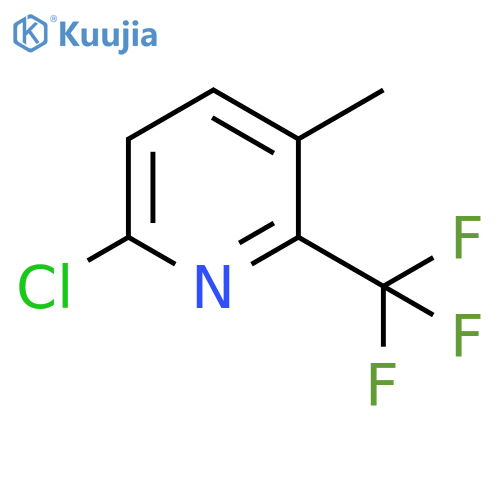 6-CHLORO-3-METHYL-2-(TRIFLUOROMETHYL)PYRIDINE structure