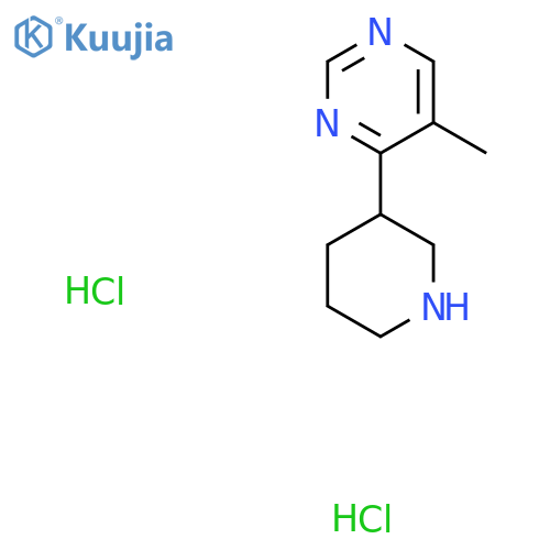 5-Methyl-4-(piperidin-3-yl)pyrimidine dihydrochloride structure
