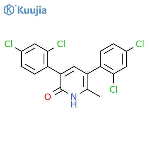 3,5-Bis(2,4-dichlorophenyl)-2-hydroxy-6-methylpyridine structure