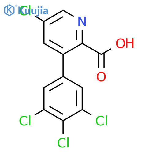 5-Chloro-3-(3,4,5-trichlorophenyl)picolinic acid structure