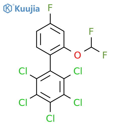 2'-(Difluoromethoxy)-4'-fluoro-2,3,4,5,6-pentachlorobiphenyl structure