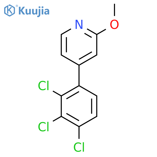 2-Methoxy-4-(2,3,4-trichlorophenyl)pyridine structure
