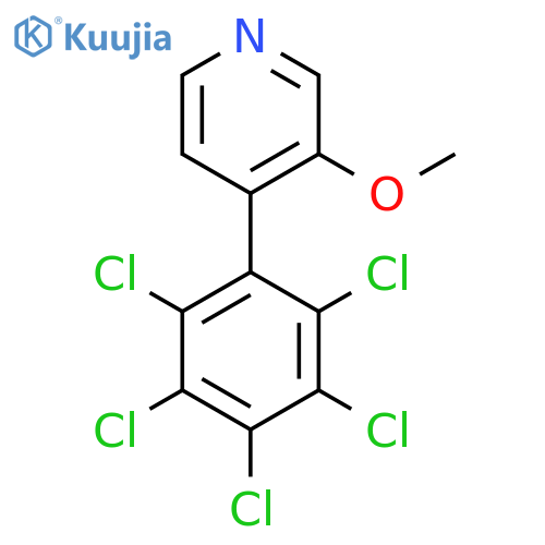 3-Methoxy-4-(perchlorophenyl)pyridine structure