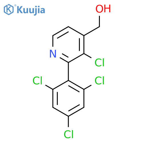 3-Chloro-2-(2,4,6-trichlorophenyl)pyridine-4-methanol structure