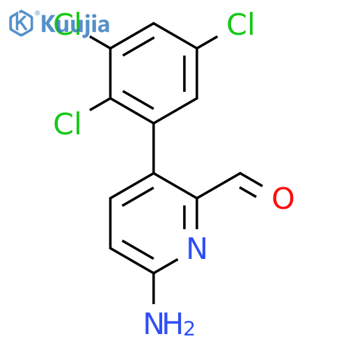6-Amino-3-(2,3,5-trichlorophenyl)picolinaldehyde structure