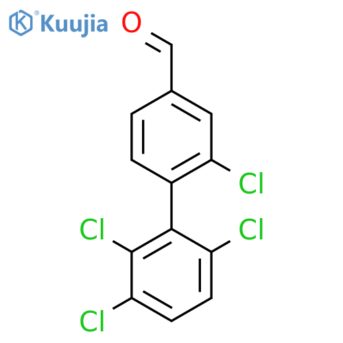 2,2',3',6'-Tetrachlorobiphenyl-4-carboxaldehyde structure