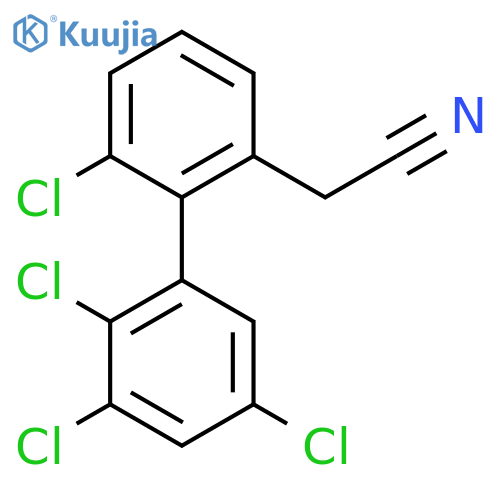 6,2',3',5'-Tetrachlorobiphenyl-2-acetonitrile structure