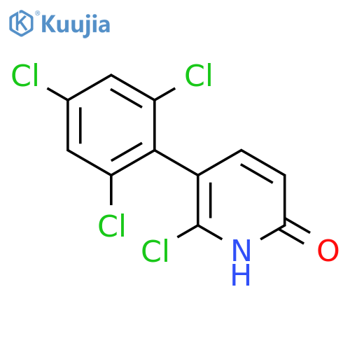 2-Chloro-6-hydroxy-3-(2,4,6-trichlorophenyl)pyridine structure