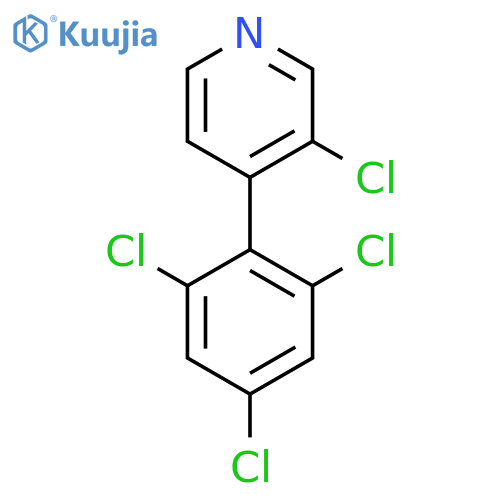 3-Chloro-4-(2,4,6-trichlorophenyl)pyridine structure