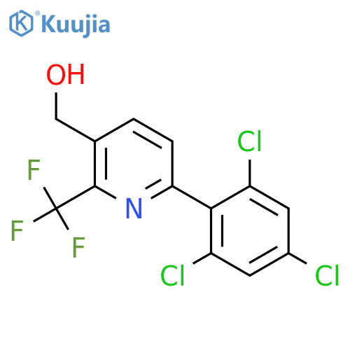 6-(2,4,6-Trichlorophenyl)-2-(trifluoromethyl)pyridine-3-methanol structure
