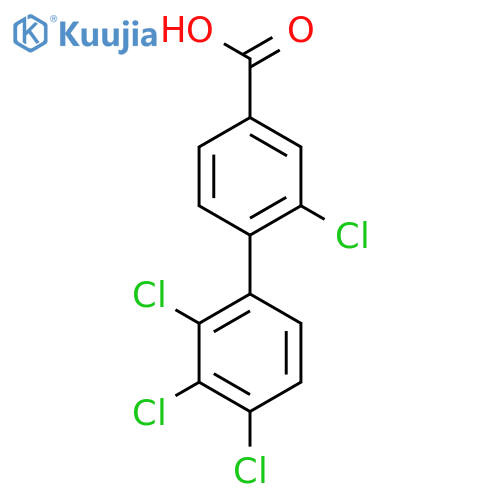 2,2',3',4'-Tetrachlorobiphenyl-4-carboxylic acid structure