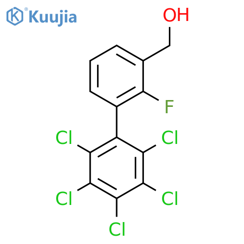 2-Fluoro-2',3',4',5',6'-pentachlorobiphenyl-3-methanol structure