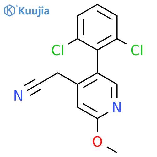 5-(2,6-Dichlorophenyl)-2-methoxypyridine-4-acetonitrile structure