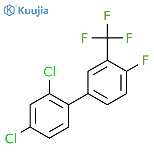 2,4-Dichloro-4'-fluoro-3'-trifluoromethyl-biphenyl structure