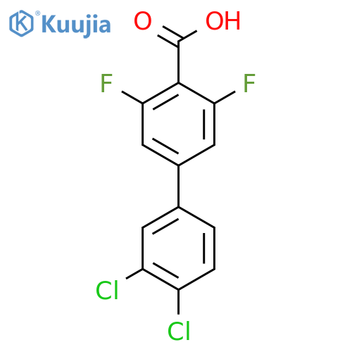 3',4'-Dichloro-3,5-difluoro-biphenyl-4-carboxylic acid structure
