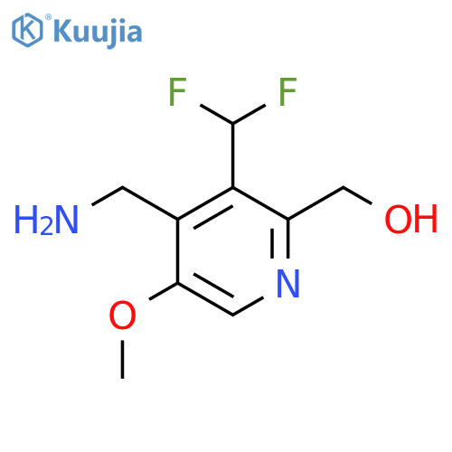 4-(Aminomethyl)-3-(difluoromethyl)-5-methoxypyridine-2-methanol structure