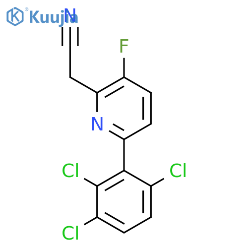 3-Fluoro-6-(2,3,6-trichlorophenyl)pyridine-2-acetonitrile structure