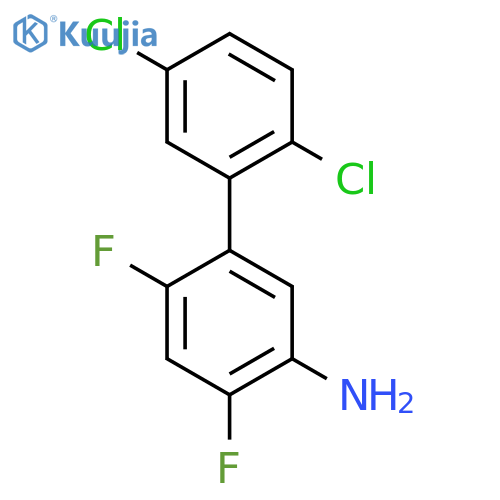 2',5'-Dichloro-4,6-difluoro-biphenyl-3-ylamine structure