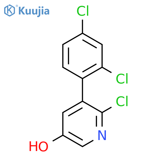 2-Chloro-3-(2,4-dichlorophenyl)-5-hydroxypyridine structure