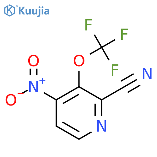 2-Cyano-4-nitro-3-(trifluoromethoxy)pyridine structure