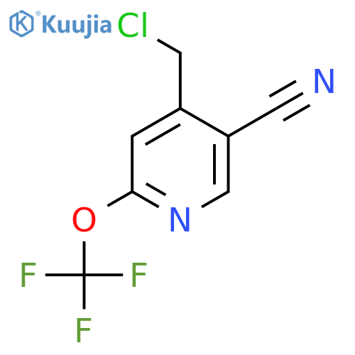 4-(Chloromethyl)-5-cyano-2-(trifluoromethoxy)pyridine structure