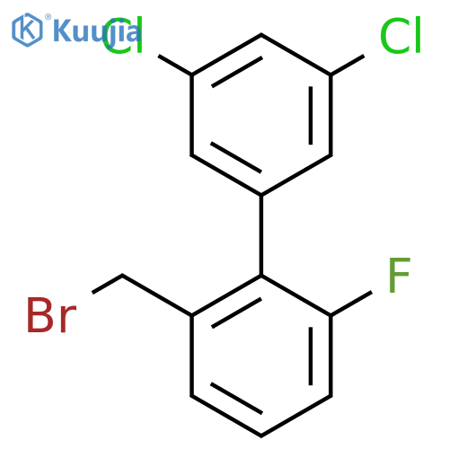 2'-Bromomethyl-3,5-dichloro-6'-fluoro-biphenyl structure