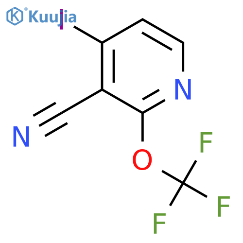 3-Cyano-4-iodo-2-(trifluoromethoxy)pyridine structure