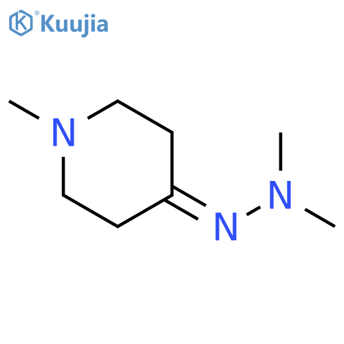 Dimethylhydrazone-1-methyl-4-piperidinone structure
