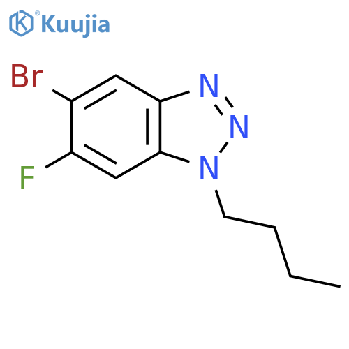 5-bromo-1-butyl-6-fluorobenzotriazole structure