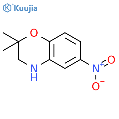 2H-1,4-Benzoxazine, 3,4-dihydro-2,2-dimethyl-6-nitro- structure