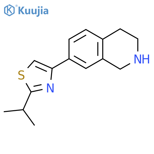 2-Isopropyl-4-(1,2,3,4-tetrahydroisoquinolin-7-yl)thiazole structure