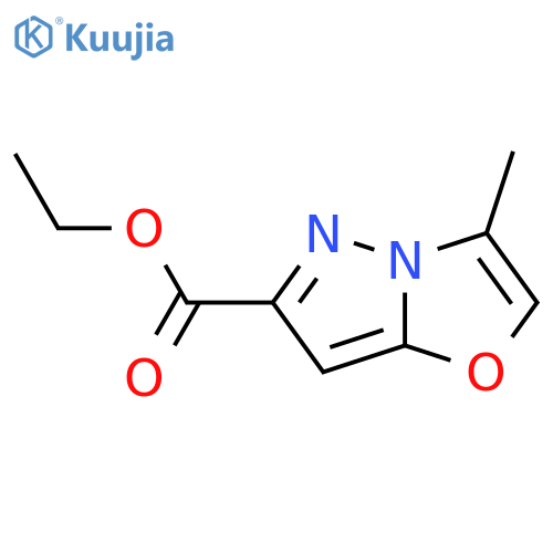 3-Methyl-pyrazolo[5,1-b]oxazole-6-carboxylic acid ethyl ester structure
