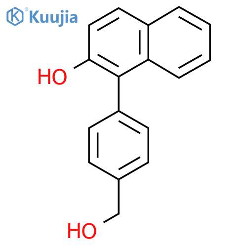1-(4-(Hydroxymethyl)phenyl)naphthalen-2-ol structure