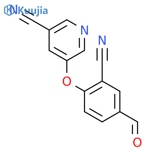 5-(2-Cyano-4-formylphenoxy)nicotinonitrile structure