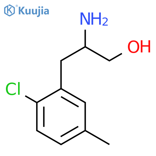 2-amino-3-(2-chloro-5-methylphenyl)propan-1-ol structure