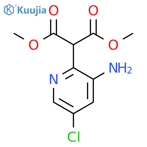 1,3-Dimethyl 2-(3-amino-5-chloropyridin-2-yl)propanedioate structure