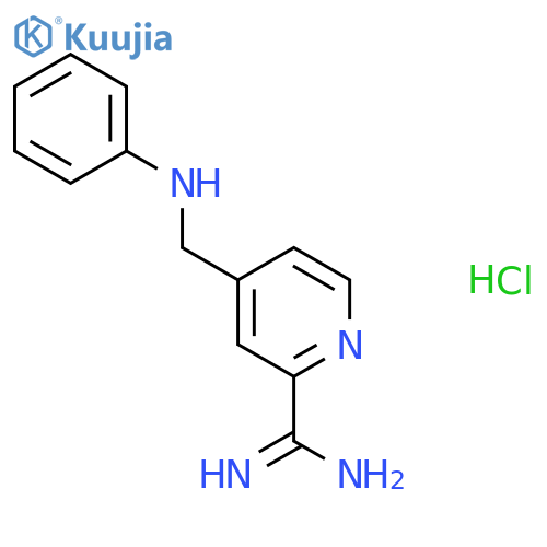 4-((Phenylamino)methyl)picolinimidamide hydrochloride structure