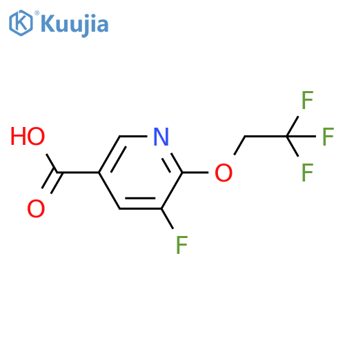 5-Fluoro-6-(2,2,2-trifluoroethoxy)nicotinic acid structure
